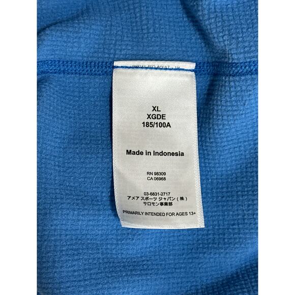 Atomic Cliffline Microfleece Zip Men's Thermal Midlayer Zip Neck Blue Skiing XL - Picture 9 of 12